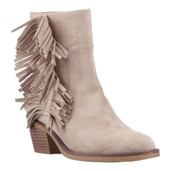 Rocket Dog Womens/Ladies Yankee Tassel Cowboy Boots / Taupe